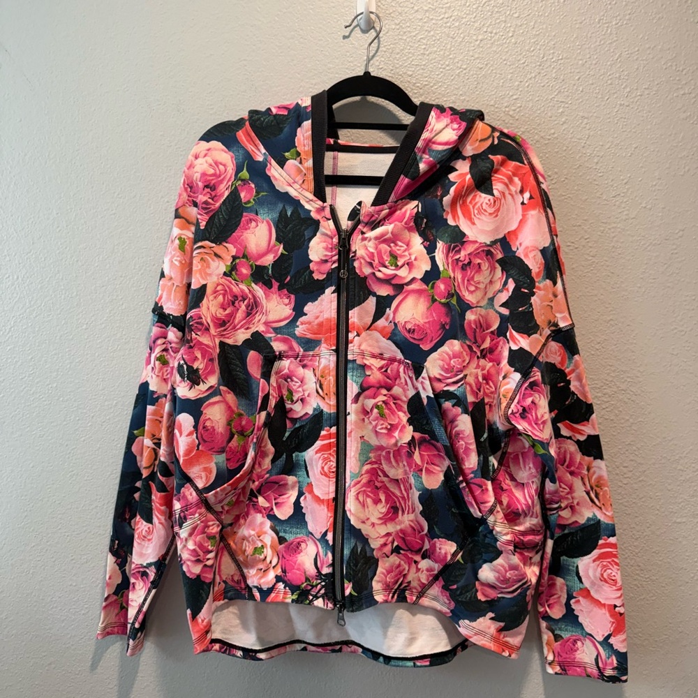 LULULEMON Rose Hold Your Om Hoodie Size 10